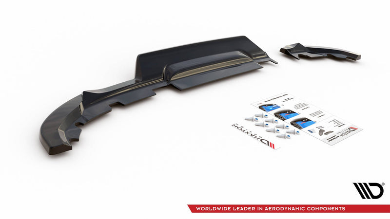 Maxton rear splitter til Renault Clio Mk5 – blank sort – billede 5 af 5