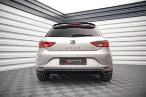 Maxton rear splitter til Seat Leon Hatchback Mk3 – blank sort – billede 2 af 4