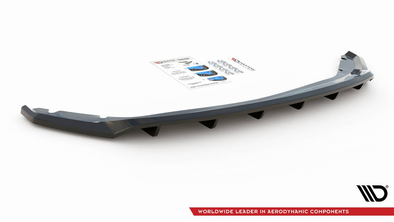 Maxton rear splitter til Seat Leon Hatchback Mk3 – blank sort – billede 3 af 4