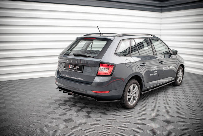 Maxton rear splitter til Skoda Fabia Combi Mk3 Facelift – blank sort – billede 2 af 6