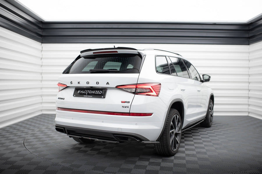 Maxton rear splitter til Skoda Kodiaq RS Mk1 / Mk1 Facelift – blank sort – billede 1 af 5