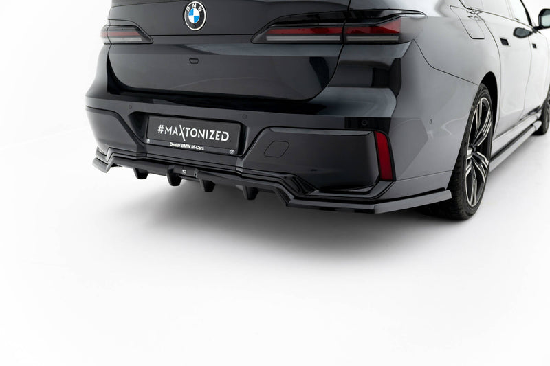 Maxton rear splitter til BMW 7 M-Pack G70 – blank sort – billede 2 af 7