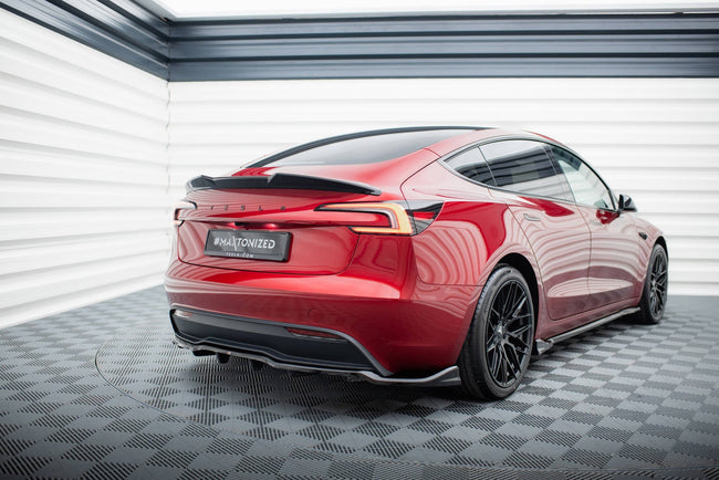 Maxton Rear Splitter (With Vertical Bars) V.2 Tesla Model 3 Project Highland (Facelift)