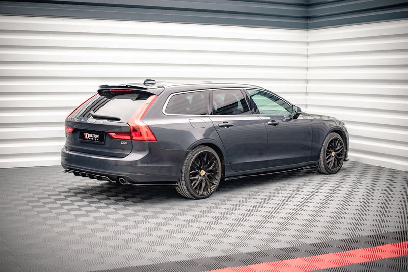 Maxton rear splitter til Volvo V90 Mk2 – blank sort – billede 2 af 5