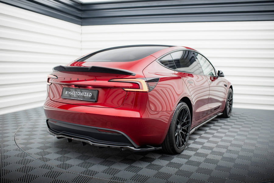 Maxton Rear Splitter (With Vertical Bars) V.1 Tesla Model 3 Project Highland (Facelift)