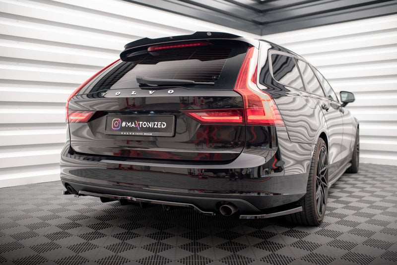 Maxton rear splitter til Volvo V90 Mk2 – blank sort – billede 1 af 7