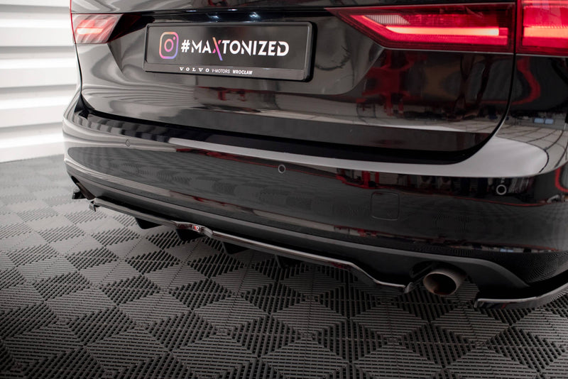 Maxton rear splitter til Volvo V90 Mk2 – blank sort – billede 2 af 7