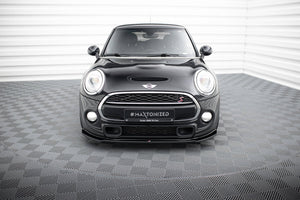 Maxton frontsplitter til Mini Cooper S F56 / F56 Facelift – blank sort – billede 2 af 5