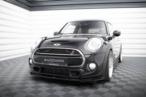Maxton frontsplitter til Mini Cooper S F56 / F56 Facelift – blank sort – billede 1 af 5