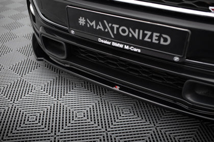 Maxton frontsplitter til Mini Cooper S F56 / F56 Facelift – blank sort – billede 3 af 5