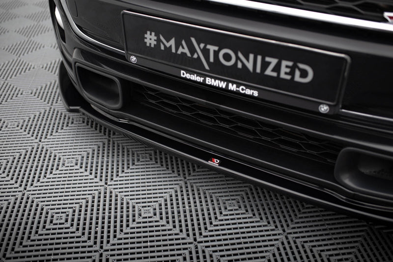 Maxton frontsplitter til Mini Cooper S F56 / F56 Facelift – blank sort – billede 3 af 5