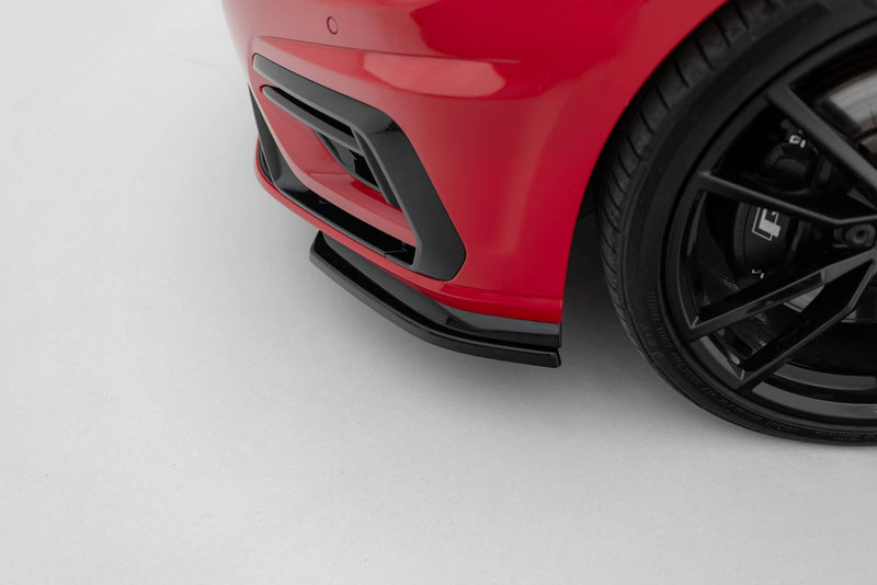 Maxton frontsplitter til Volkswagen Golf R / R-Line Mk7 Facelift – blank sort – billede 2 af 6