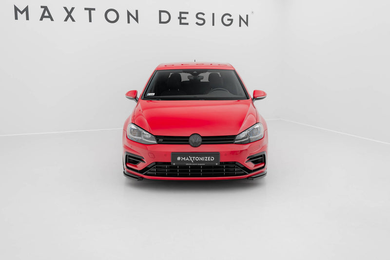 Maxton frontsplitter til Volkswagen Golf R / R-Line Mk7 Facelift – blank sort – billede 3 af 6
