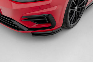 Maxton frontsplitter til Volkswagen Golf R / R-Line Mk7 Facelift – blank sort – billede 4 af 6