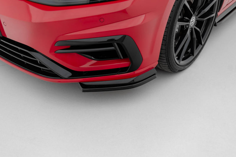 Maxton frontsplitter til Volkswagen Golf R / R-Line Mk7 Facelift – blank sort – billede 4 af 6