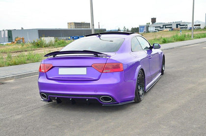 Maxton Rear Side Splitters Audi RS5 Mk1 (8T) Facelift - Gloss Black