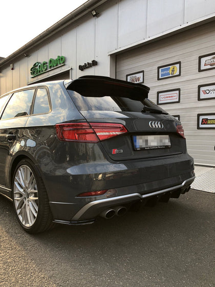 Maxton side splitters til Audi S3 8v Facelift – blank sort – billede 2 af 3