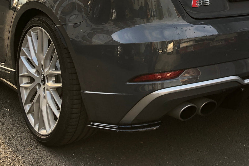 Maxton side splitters til Audi S3 8v Facelift – blank sort – billede 1 af 3