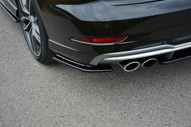 Maxton side splitters til Audi S3 / A3 S-Line 8V Facelift Sedan – blank sort – billede 1 af 6