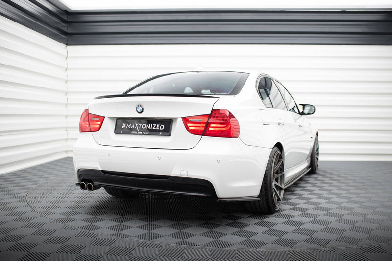 Maxton Rear Side Splitters BMW 3 E90 Mpack - Gloss Black