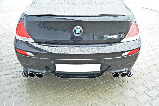 Maxton Rear Side Splitters BMW M6 E63 - Gloss Black