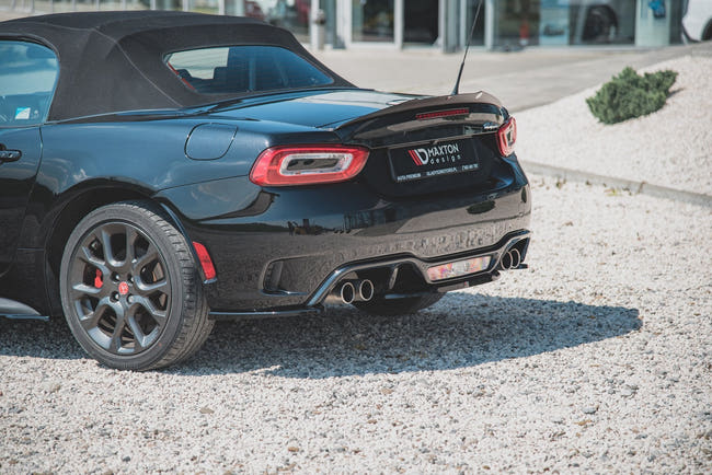 Maxton Rear Side Splitters Fiat 124 Spider Abarth - Gloss Black