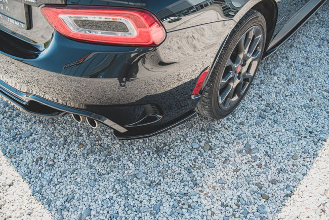 Maxton Rear Side Splitters Fiat 124 Spider Abarth - Gloss Black