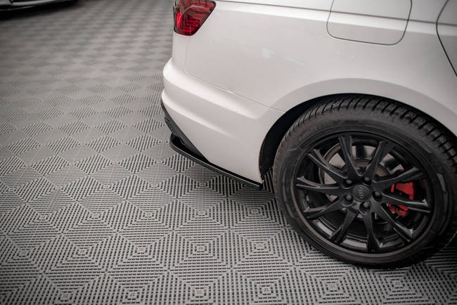 Maxton Rear Side Splitters Audi A4 B9 Facelift - Gloss Black