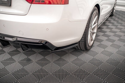 Maxton side splitters til Audi A5 Coupe 8T Facelift – blank sort – billede 1 af 5