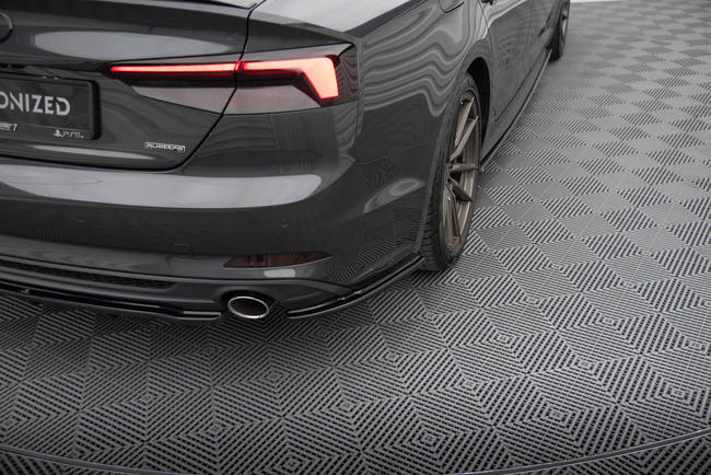 Maxton side splitters til Audi A5 S-Line F5 Sportback – blank sort – billede 1 af 5