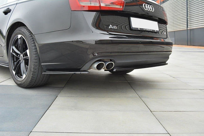 Maxton side splitters til Audi A6 Avant / Sedan C7 – blank sort – billede 1 af 5