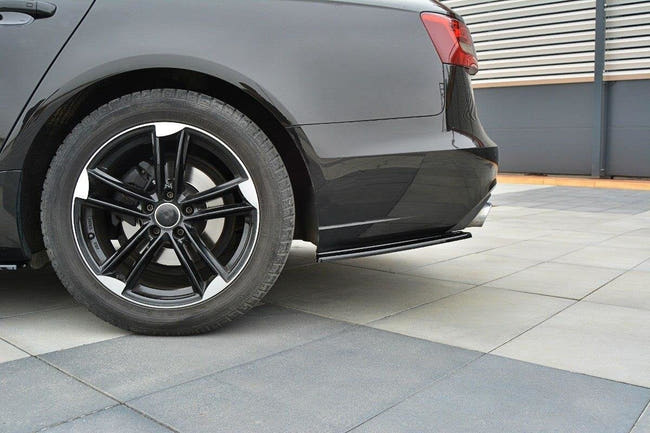 Maxton side splitters til Audi A6 Avant / Sedan C7 – blank sort – billede 2 af 5