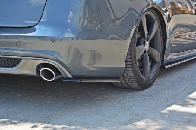 Maxton side splitters til Audi A6 C7 S-LINE – blank sort – billede 1 af 4