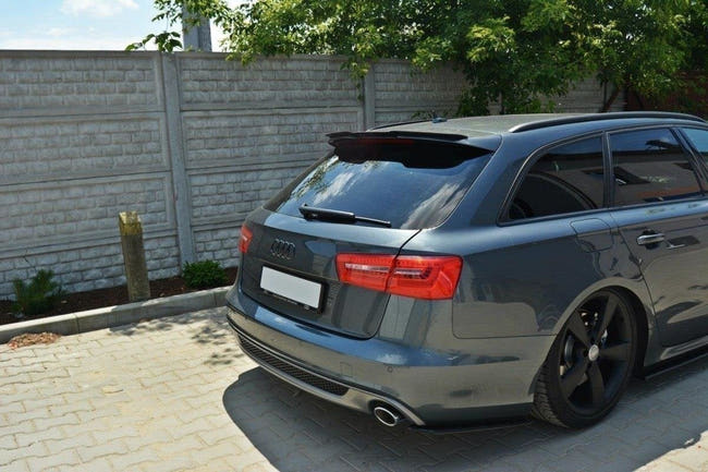 Maxton side splitters til Audi A6 C7 S-LINE – blank sort – billede 2 af 4