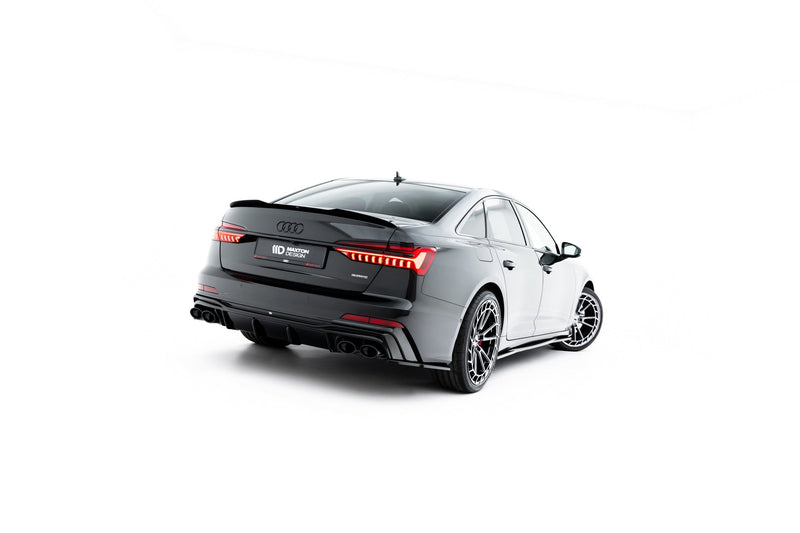 Maxton side splitters til Audi A6 S-Line / S6 C8 / C8 Facelift – blank sort – billede 3 af 6