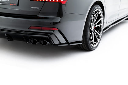 Maxton side splitters til Audi A6 S-Line / S6 C8 / C8 Facelift – blank sort – billede 4 af 6