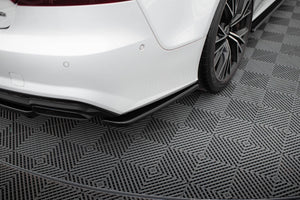 Maxton Rear Side Splitters Audi A7 S-Line (Facelift) - Gloss Black
