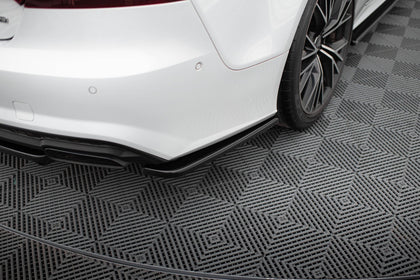 Maxton Rear Side Splitters Audi A7 S-Line (Facelift) - Gloss Black