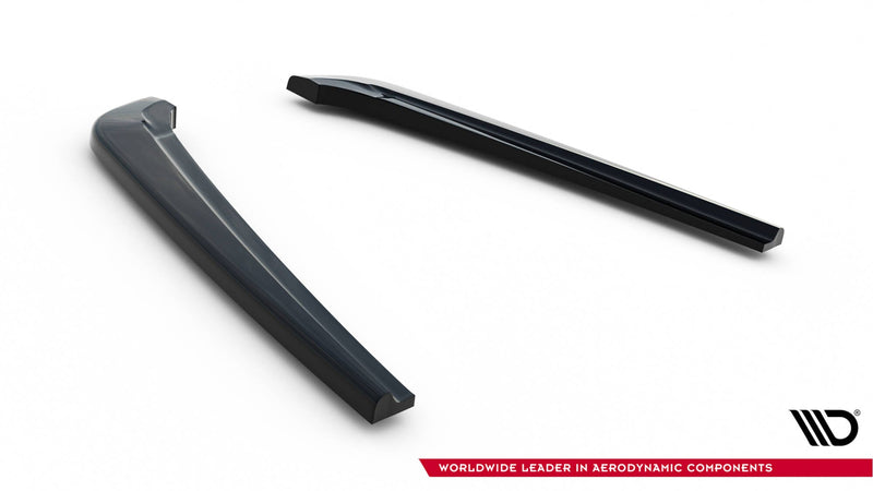 Maxton Rear Side Splitters Audi A7 S-Line (Facelift) - Gloss Black