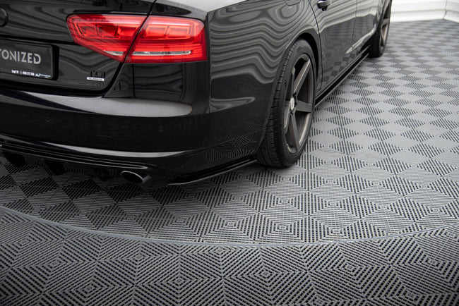 Maxton side splitters til Audi A8 D4 – blank sort – billede 1 af 5
