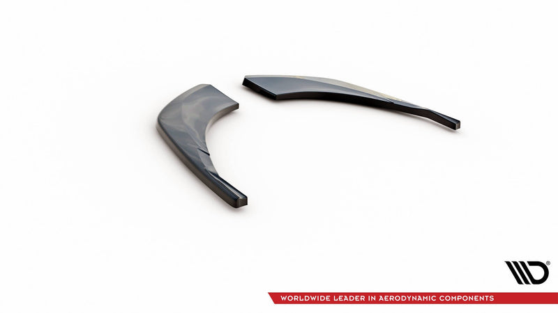 Maxton Rear Side Splitters Audi Q8 S-Line - Gloss Black
