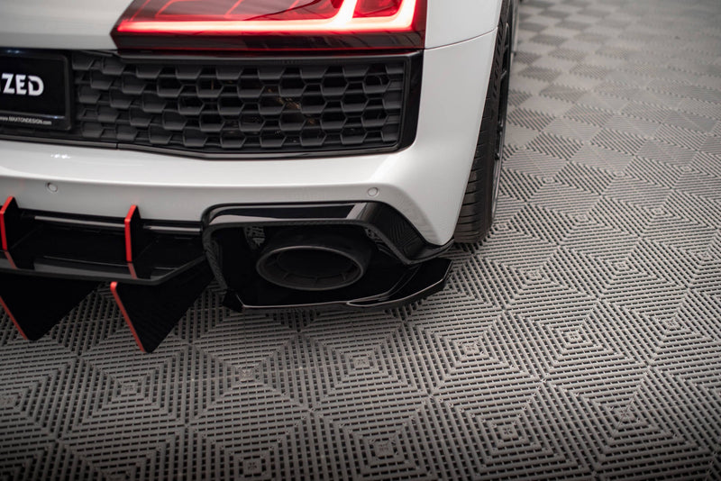 Maxton side splitters til Audi R8 Mk2 Facelift – blank sort – billede 4 af 6