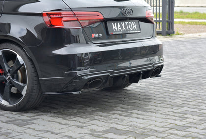 Maxton side splitters til Audi RS3 8V Facelift Sportback – blank sort – billede 2 af 5