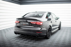 Maxton side splitters til Audi RS3 Sedan 8V Facelift – blank sort – billede 3 af 5
