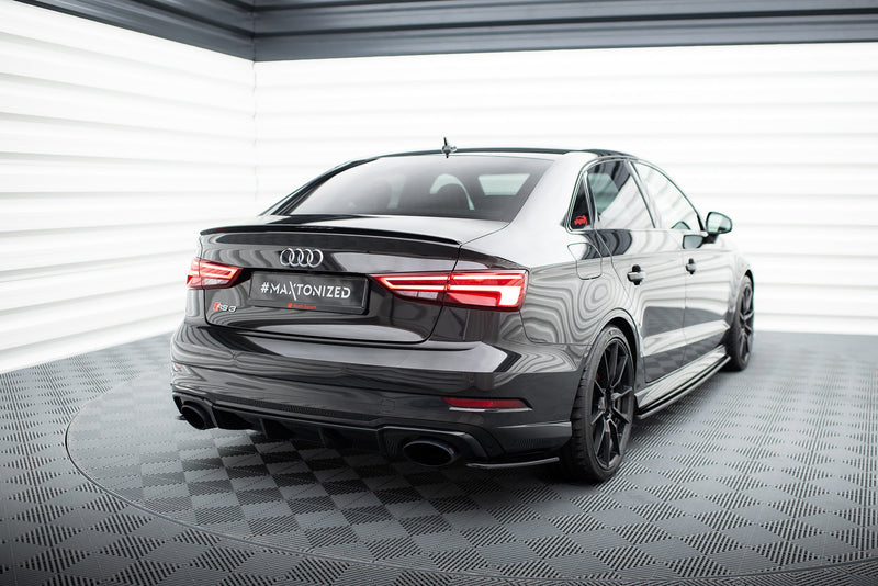 Maxton side splitters til Audi RS3 Sedan 8V Facelift – blank sort – billede 3 af 5
