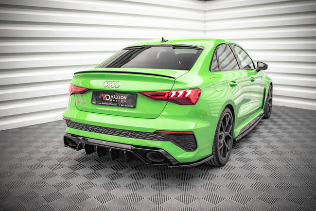 Maxton Rear Side Splitters Audi RS3 Sedan 8Y - Gloss Black