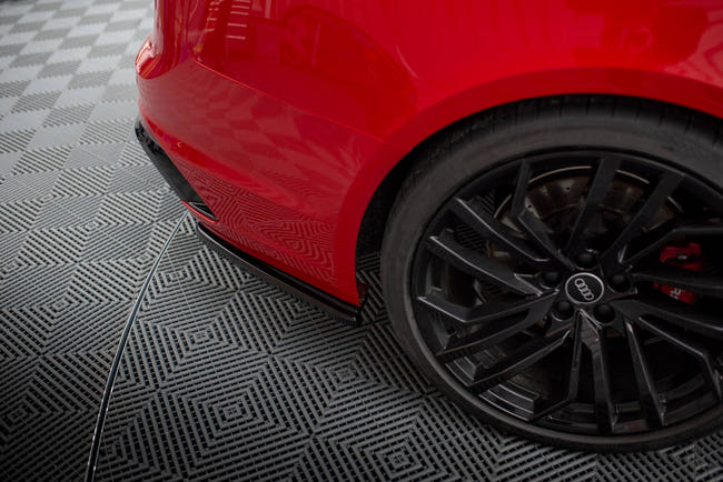 Maxton Rear Side Splitters Audi RS4 B9 Avant - Gloss Black