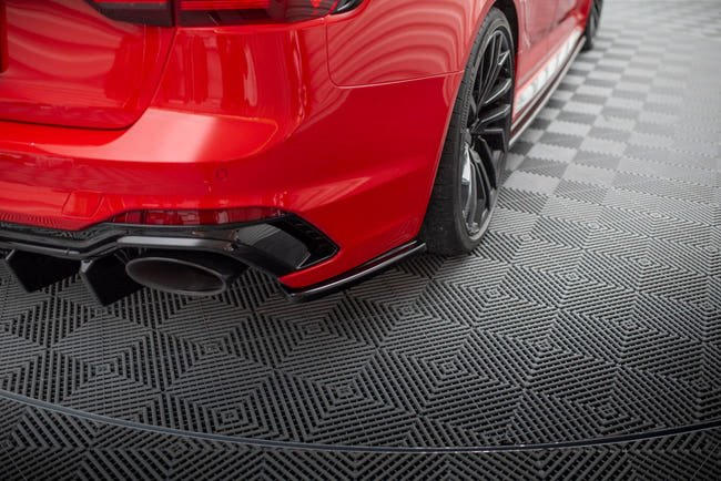 Maxton Rear Side Splitters Audi RS4 B9 Avant - Gloss Black