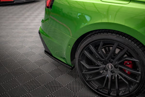 Maxton Rear Side Splitters Audi RS5 F5 Facelift - Gloss Black