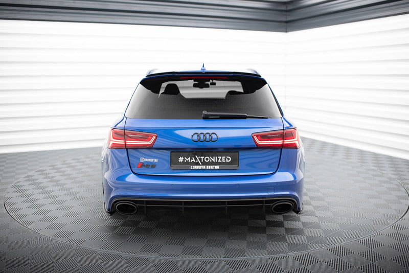 Maxton Rear Side Splitters Audi RS6 C7 / C7 Fl - Gloss Black
